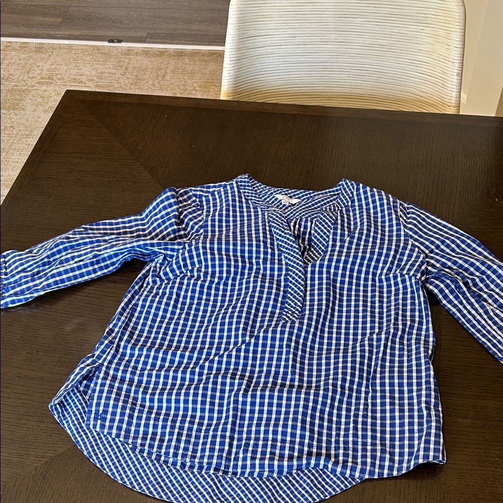 Blue Checkered womens Shirt